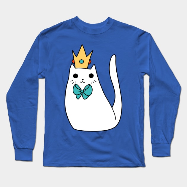 Crown Kitty Long Sleeve T-Shirt by saradaboru